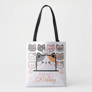Jeder Tag ist Katzentag Tasche
