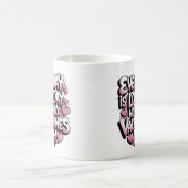 Jeder Tag ist Liebe Day Romantisches Design Kaffeetasse (Mittel)