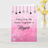 Jeder Tag ist magisch | Valentinstag Karte (Gelbe Blume)