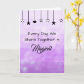 Jeder Tag ist magisch | Valentinstag Karte (Gelbe Blume)