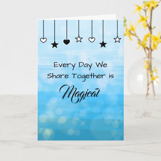 Jeder Tag ist magisch | Valentinstag Karte (Gelbe Blume)