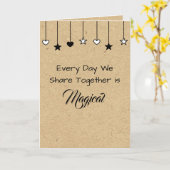 Jeder Tag ist magisch | Valentinstag Karte (Gelbe Blume)