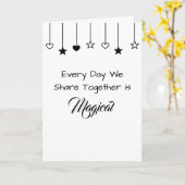 Jeder Tag ist magisch | Valentinstag Karte (Gelbe Blume)