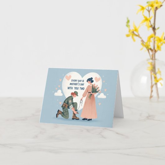 Jeder Tag ist Muttertag. Karte (Gelbe Blume)