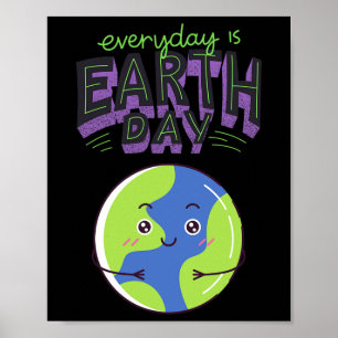 Jeder Tag ist Tag 2 der Erde Poster