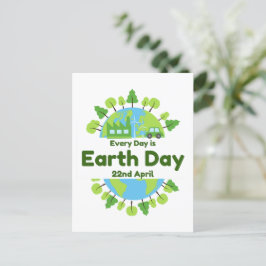 Jeder Tag ist Tag der Erde | Earth Day Postkarte
