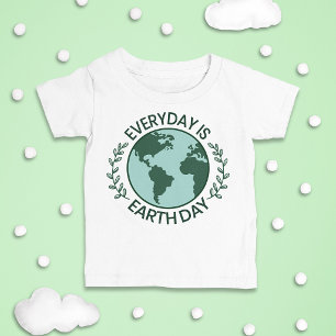 Jeder Tag Ist Tag Der Erde - Vintage Green Earth L Baby T-shirt