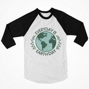 Jeder Tag Ist Tag Der Erde - Vintage Green Earth L T-Shirt