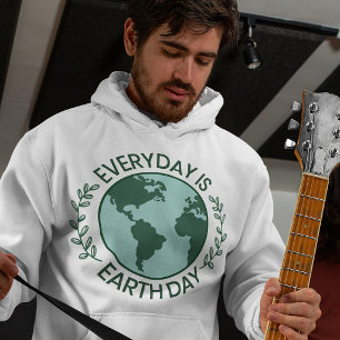Jeder Tag Ist Tag der Erde - Vintage Grün Erde Lie Hoodie