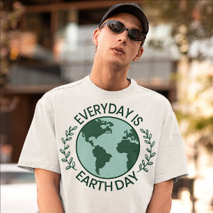 Jeder Tag Ist Tag der Erde - Vintage Grün Erde Lie T-Shirt