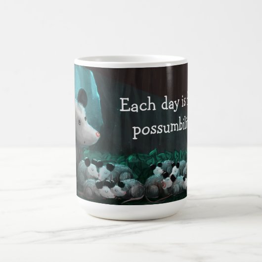 Jeder Tag ist voller Möglichkeiten Tasse (Mittel)