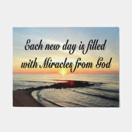 JEDER TAG IST VON GOTT MIRAKLES FUßMATTE