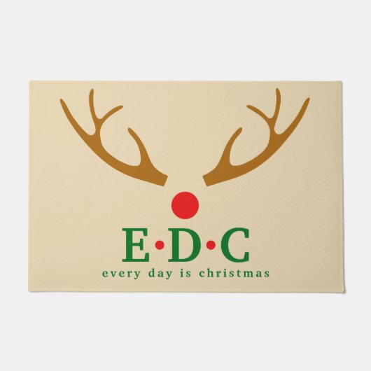 Jeder Tag ist Weihnachten  Fußmatte (Vorderseite)