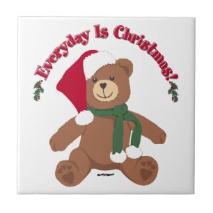 Jeder Tag Ist Weihnachten! WeihnachtenTeddybär Fliese