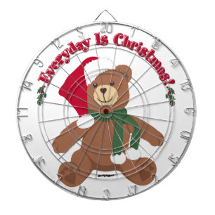 Jeder Tag Ist Weihnachten! WeihnachtsTeddybär Dartscheibe