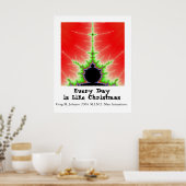 Jeder Tag ist wie Weihnachten Poster (Küche)