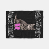 Jeder Tanz Meow Kitten Cat Funny Dancing Cat Fleecedecke (Vorderseite (Horizontal))