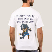 Jeder tanzen Irres herauf T-Shirt SaltaireClippers (Rückseite)