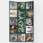 Jeder Text 12 Foto Weihnachten Neujahr Grünen Urla Banner (Vertikal)