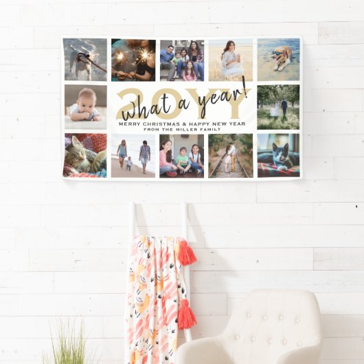 Jeder Text 12 Foto Weihnachten & Neujahr Urlaub Banner (Insitu)