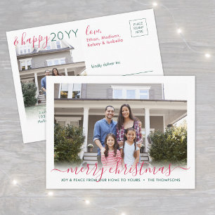 Jeder Text 2 Foto Frohe Weihnachten & ein glücklic