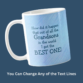 JEDER Text anpassen - Geschenk für Grandson Kaffeetasse