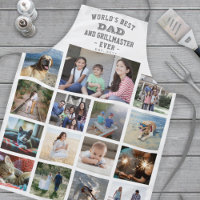 Jeder Text Foto Collage Bester Vater Grauer weißer
