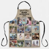 Jeder Text Foto Collage Bester Vater Grill Master  Schürze (Vorderseite)