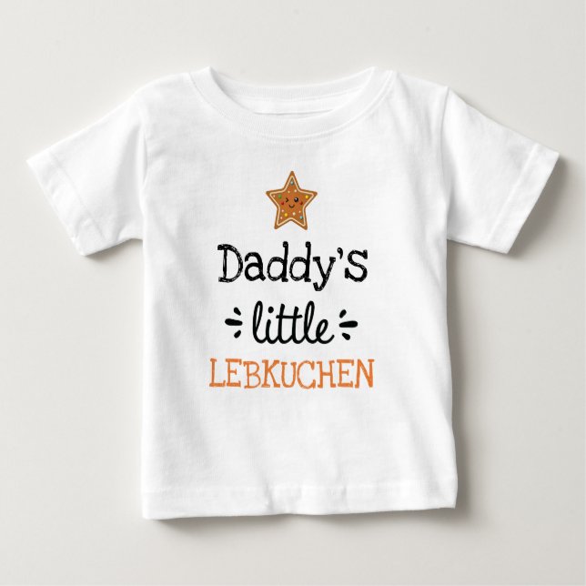 [Jeder Text] Klein Lebkuchen Baby T-shirt (Vorderseite)