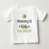 [Jeder Text] Kleiner Macaron Baby T-shirt (Vorderseite)