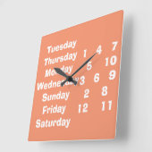 JEDER UND JE NACH RETIREE/ANDEREN SCHLIESSEN QUADRATISCHE WANDUHR (Winkel)