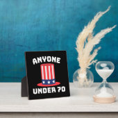Jeder unter 70 für US-Präsident 2024 Funny Fotoplatte (InSitu)