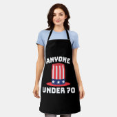 Jeder unter 70 für US-Präsident 2024 Funny Schürze (Getragen)