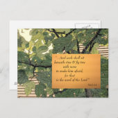 Jeder Unter- und Feigenbaum Postkarte (Vorne/Hinten)