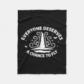 Jeder verdient die Chance, Hexerei zu fliegen Fleecedecke (Vorderseite)