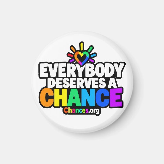 Jeder verdient eine Chance Magnet (Vorne)