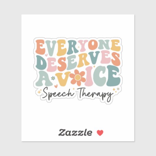 Jeder verdient eine Stimme Aufkleber (Blatt)