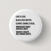 Jeder verdient Menschenrechte Button (Vorderseite)