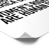 Jeder verdient Menschenrechte und den Klimawandel Poster (Ecke)