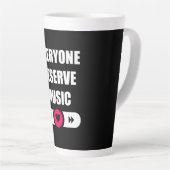 Jeder verdient Musik Milchtasse (Rechte Ecke)