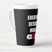 Jeder verdient Musik Milchtasse (Linke Ecke)
