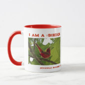 Jeder Vogue Juvenile Summer Tanager Vogelbeobachte Tasse (Links)