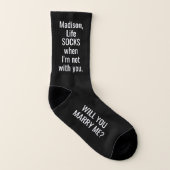 Jeder Vorschlag zur Textheirat wird mich lustig he Socken (Rechts - Außen)