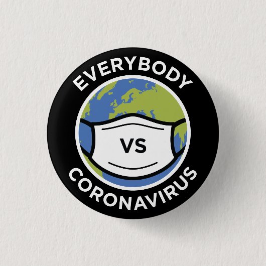 Jeder VS Coronavirus Button (Vorderseite)