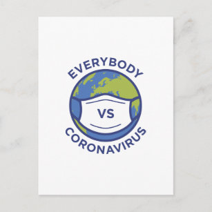 Jeder VS Coronavirus Postkarte