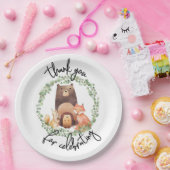 JEDER Waldbrand Kinderdusche|Watercolor|forest Pappteller (Party)