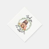 JEDER Waldbrand Kinderdusche|Watercolor|forest Serviette (Ecke)