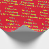 Jeder war Kung Fu Kämpfe Geschenkpapier (Ecke)