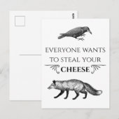 Jeder Will, den Käsefocken zu stehlen Postkarte (Vorne/Hinten)