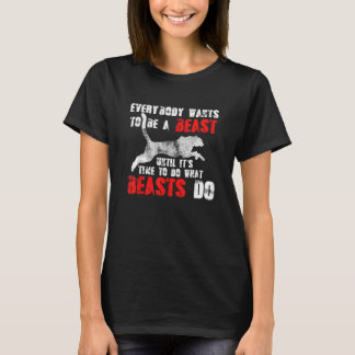 Jeder Will, ein Vintager Gym Workou zu sein T-Shirt